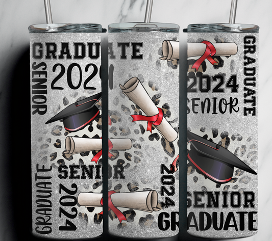 Graduate 2024 Graduation 20 oz Stainless Steel Tumbler