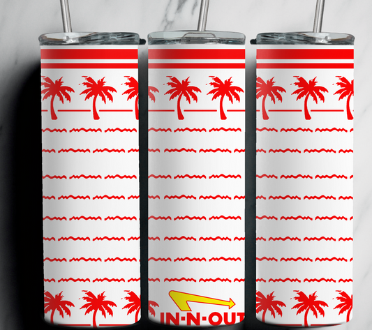 In N Out 20 oz Stainless Steel Tumbler