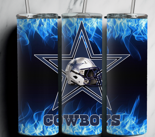 Inspired Flame Cowboy  20 oz Stainless Steel Tumbler