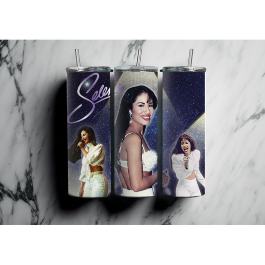 Inspired by Selena 20 oz tumbler with straw